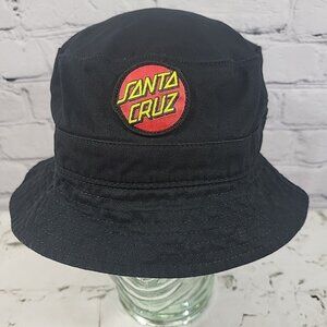 Santa Cruz Patch Black Bucket Hat Unisex
